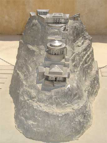 Дворец Ирода Великого. Макет в музеи Масада. Израиль. Фото Лимарева В.Н.